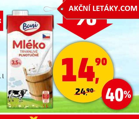 Mléko trvanlivé Boni - Penny Market aktualniletaky.eu