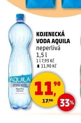 KOJENECKÁ VODA AQUILA neperlivá 1,5 l - Penny Market aktualniletaky.eu