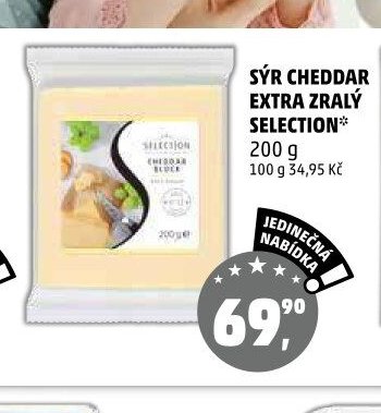 SÝR CHEDDAR EXTRA ZRALÝ SELECTION - Penny Market aktualniletaky.eu