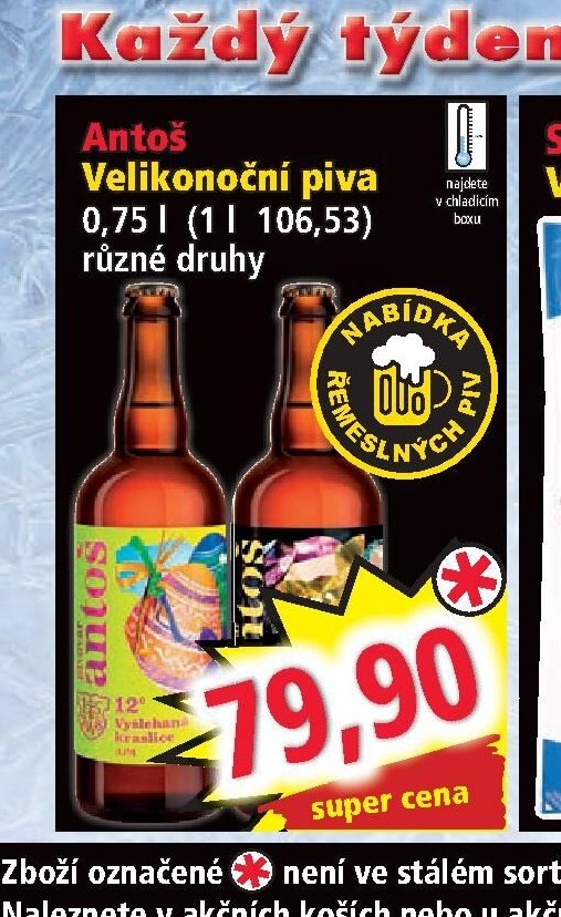 Antoš Velikonoční piva 0,75 l - Norma aktualniletaky.eu