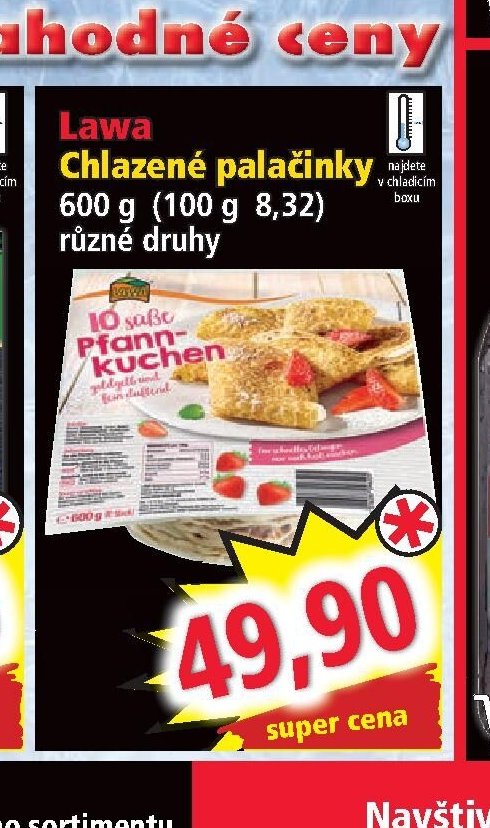 Lawa Chlazené palačinky 600 g - Norma aktualniletaky.eu