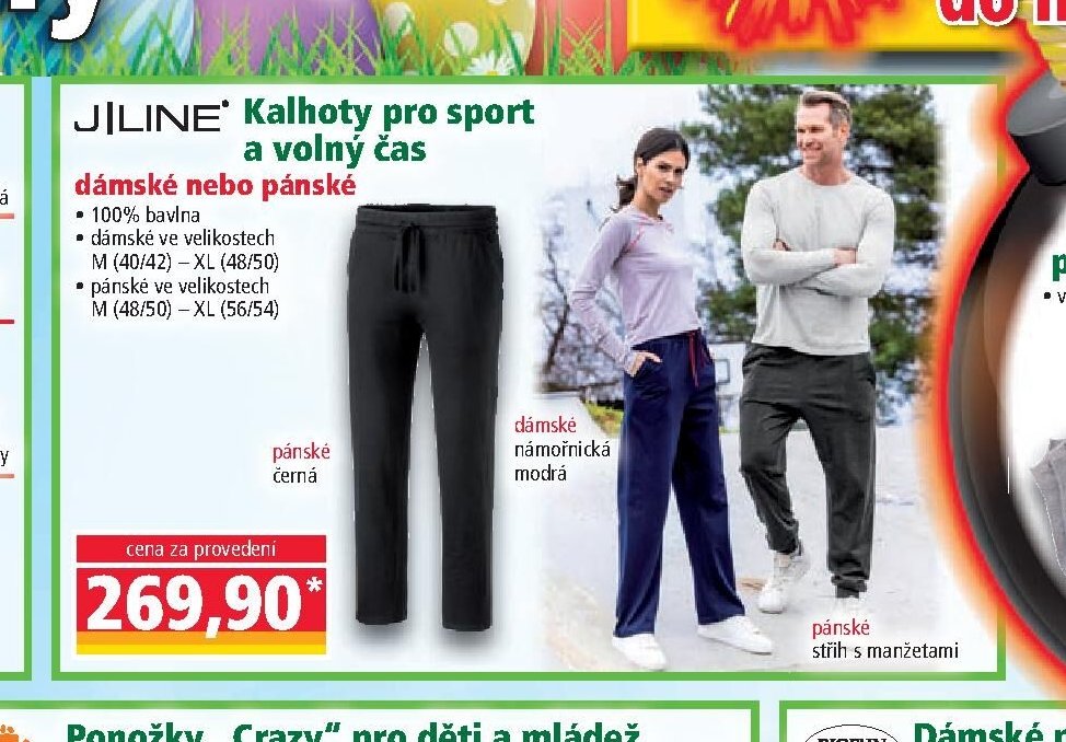 JILINE Kalhoty pro sport a volný čas - Norma aktualniletaky.eu