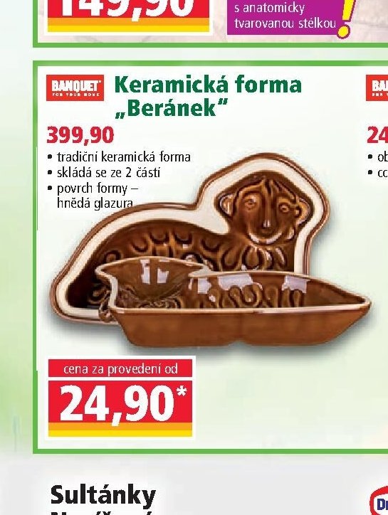 BANQUET Keramická forma Beránek - Norma aktualniletaky.eu