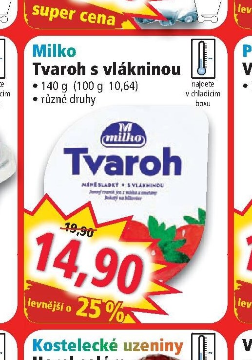 Milko Tvaroh s vlákninou - Norma aktualniletaky.eu