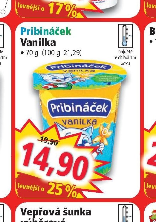 Pribináček Vanilka - Norma aktualniletaky.eu