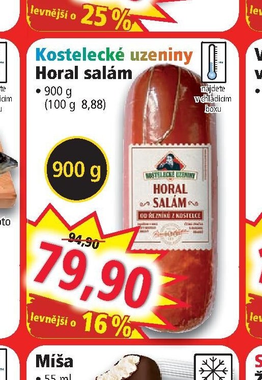 Kostelecké uzeniny Horal salám - Norma aktualniletaky.eu