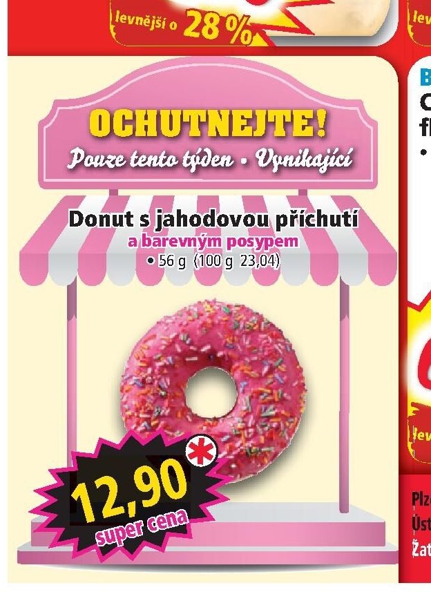Donut s jahodovou příchutí - Norma aktualniletaky.eu