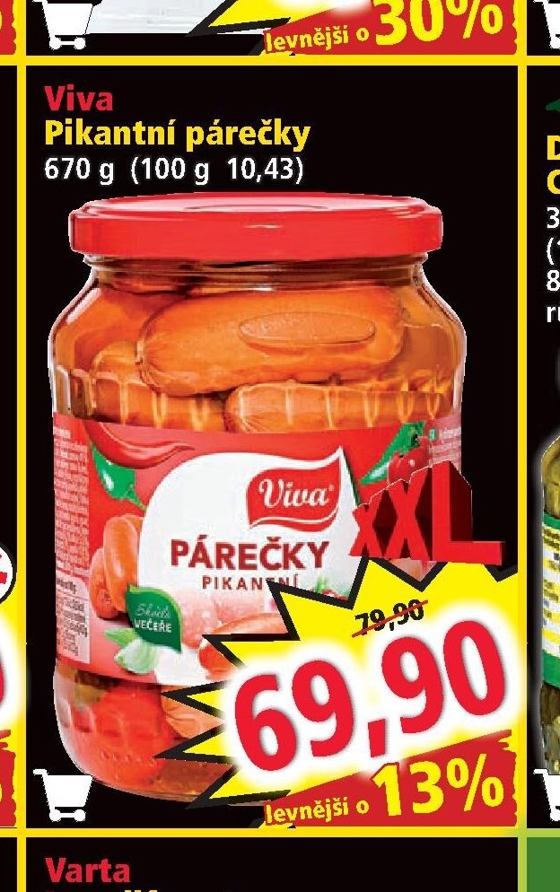 Viva Pikantní párečky 670 g - Norma aktualniletaky.eu