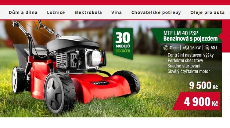 MTF LM 40 PSP Benzínová sekačka s pojezdem - Mountfield aktualniletaky.eu