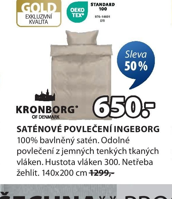 Saténové povlečení INGEBORG - Jysk aktualniletaky.eu