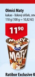 Olmíci Maty kakao - lískový oříšek, smetanový 110 g - CBA aktualniletaky.eu