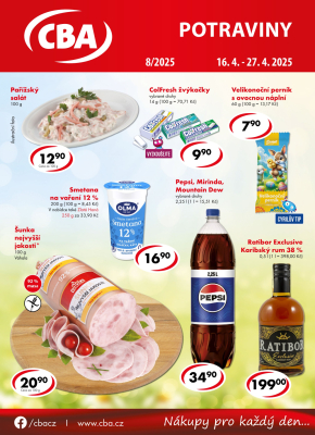 CBA Potraviny leták strana 1