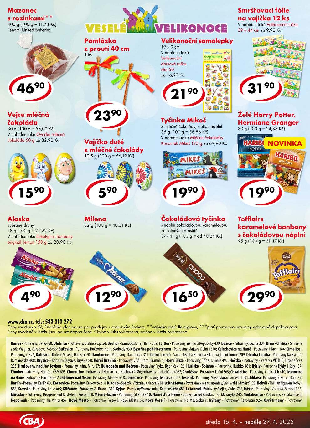 CBA Potraviny leták CBA strana 4