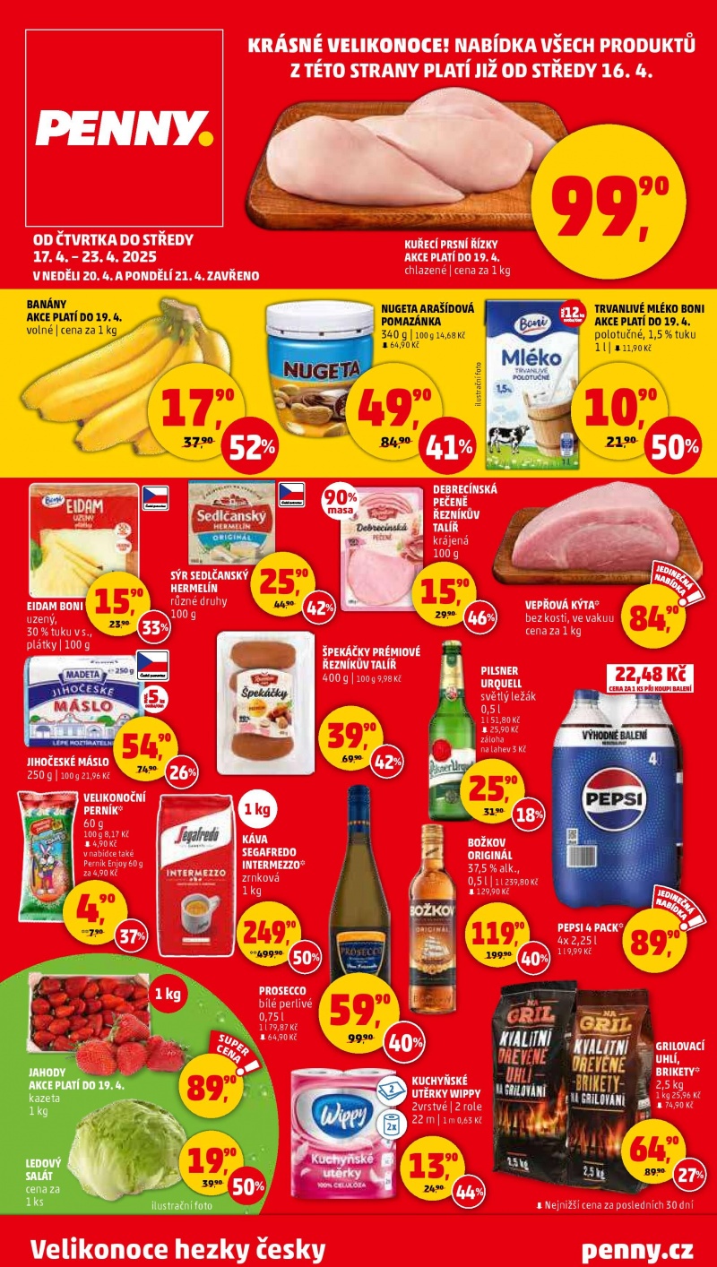 Penny leták od čtvrtka Penny Market strana 1