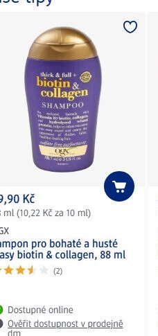 OGX šampon pro bohaté a husté vlasy biotin & collagen, 88 ml - dm drogerie aktualniletaky.eu