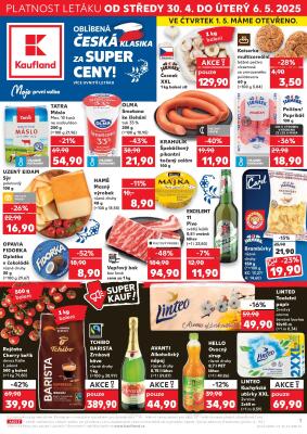 aktuální leták Kaufland 30.4.2025-6.5.2025