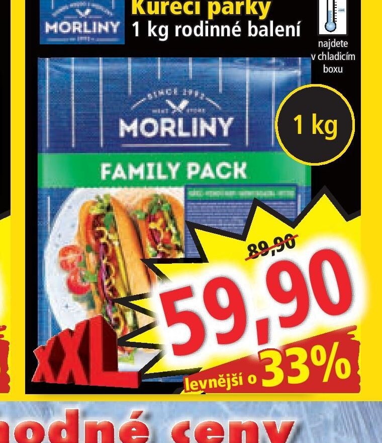 Morliny Kuřecí párky - Norma aktualniletaky.eu