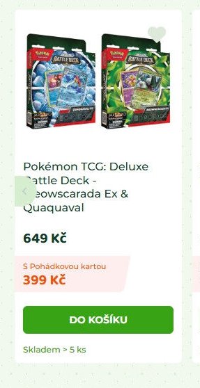Pokemon TCG: Deluxe Battle Deck - Meowscarada Ex & Quaquaval - Dráčik aktualniletaky.eu