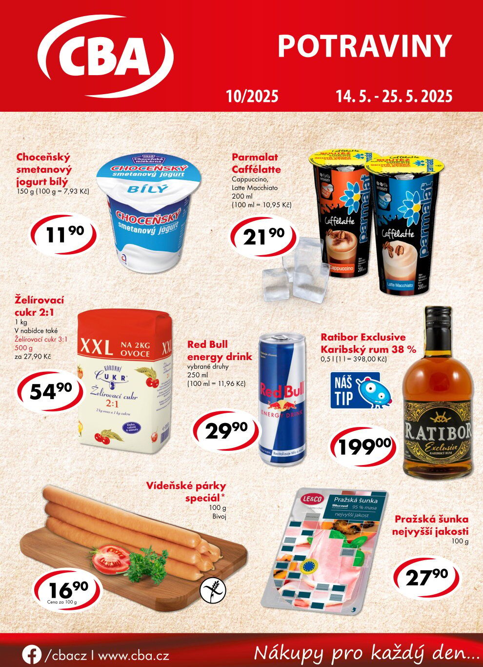 CBA Potraviny leták CBA strana 1