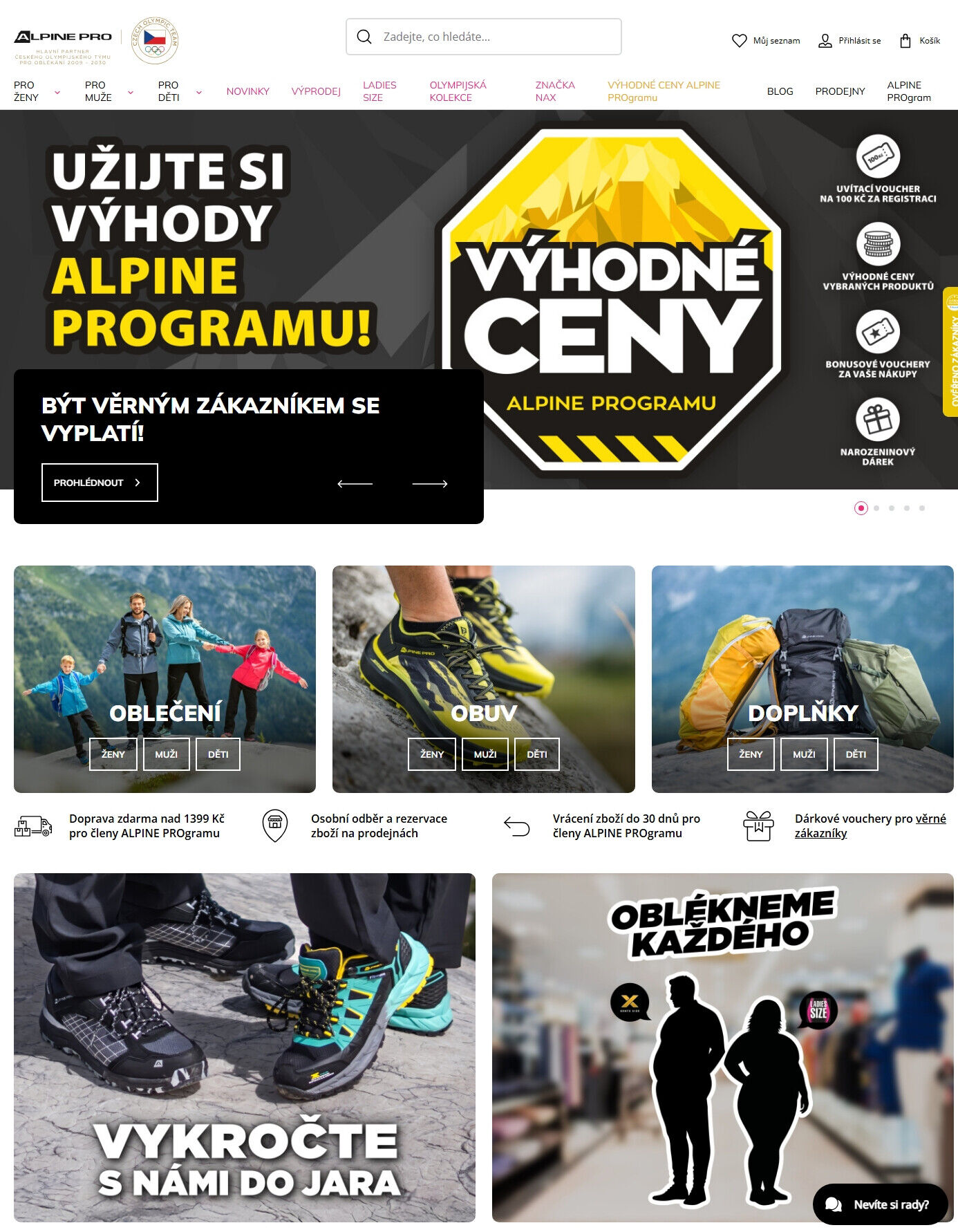 alpinepro.cz ALPINE PRO strana 1