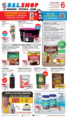aktuální leták Barvy a laky drogerie 10.5.2025-30.5.2025