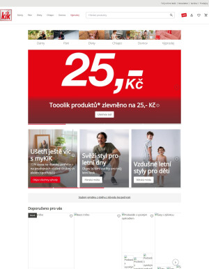 aktuální leták Kik textil 28.5.2025-3.6.2025