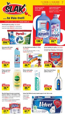 aktuální leták Šlak drogerie 2.6.2025-14.6.2025
