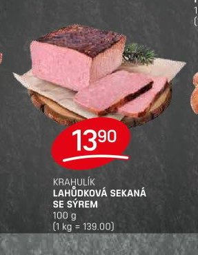 Krahulík Lahůdková sekaná se sýrem - FLOP aktualniletaky.eu