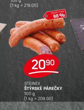 Steinex Štýrské párečky - FLOP aktualniletaky.eu