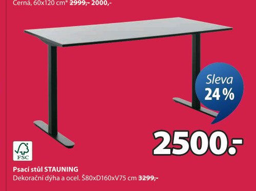 Psací stůl STAUNING - Jysk aktualniletaky.eu
