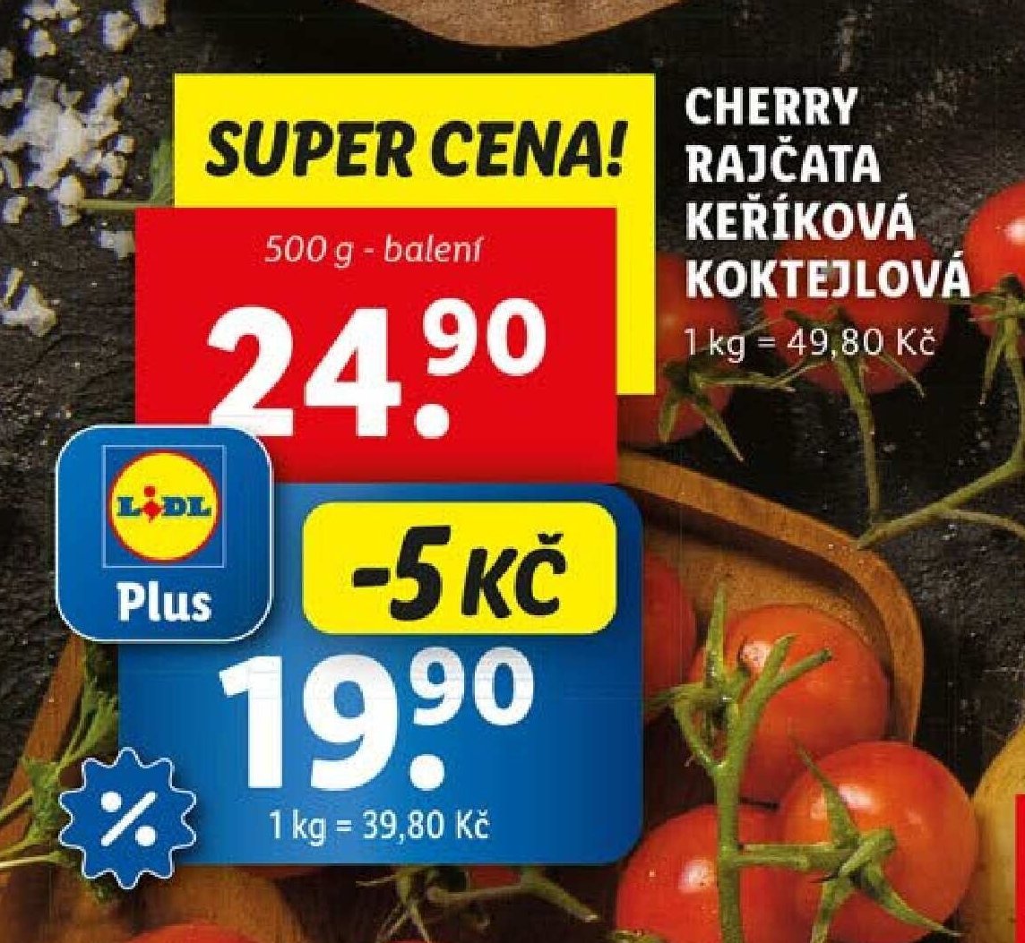 Cherry rajčata keříková koktejlová - Lidl aktualniletaky.eu