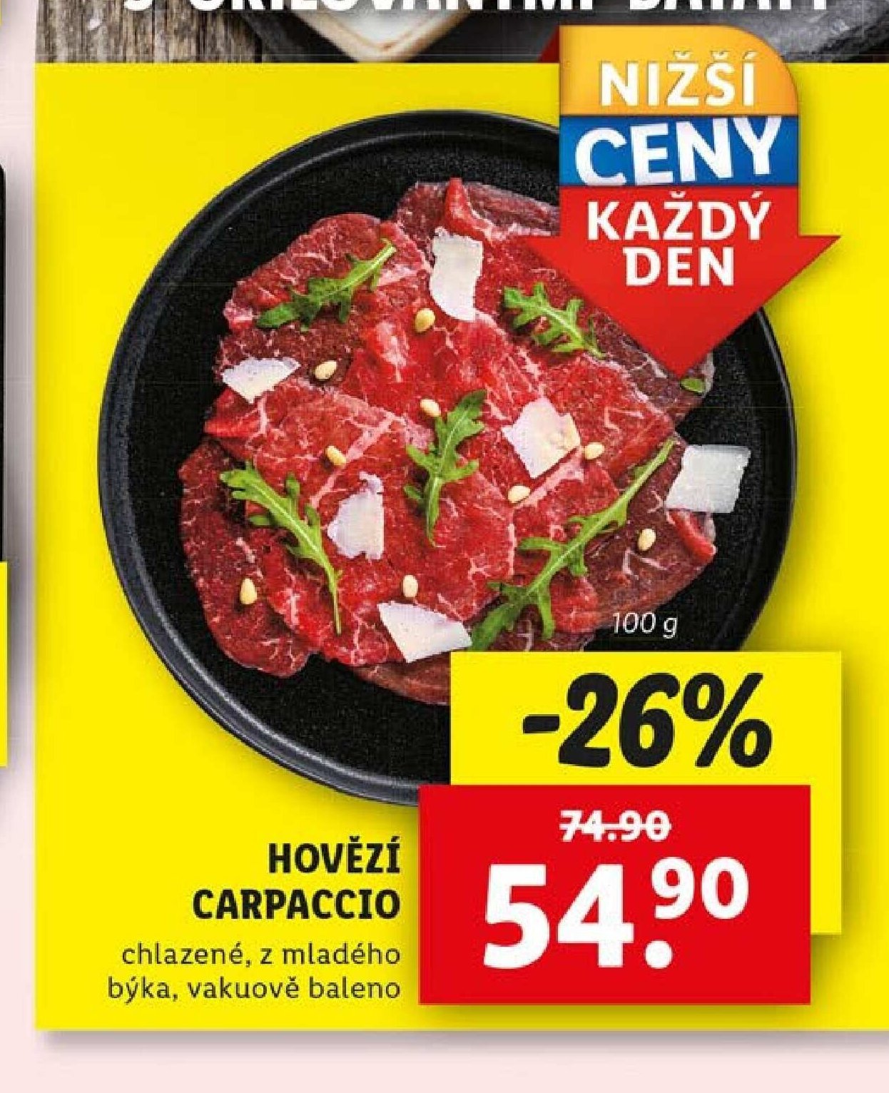 Hovězí carpaccio - Lidl aktualniletaky.eu