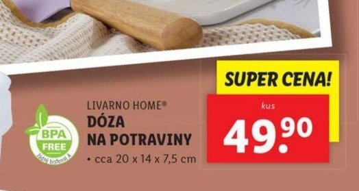 LIVARNO HOME Dóza na potraviny - Lidl aktualniletaky.eu