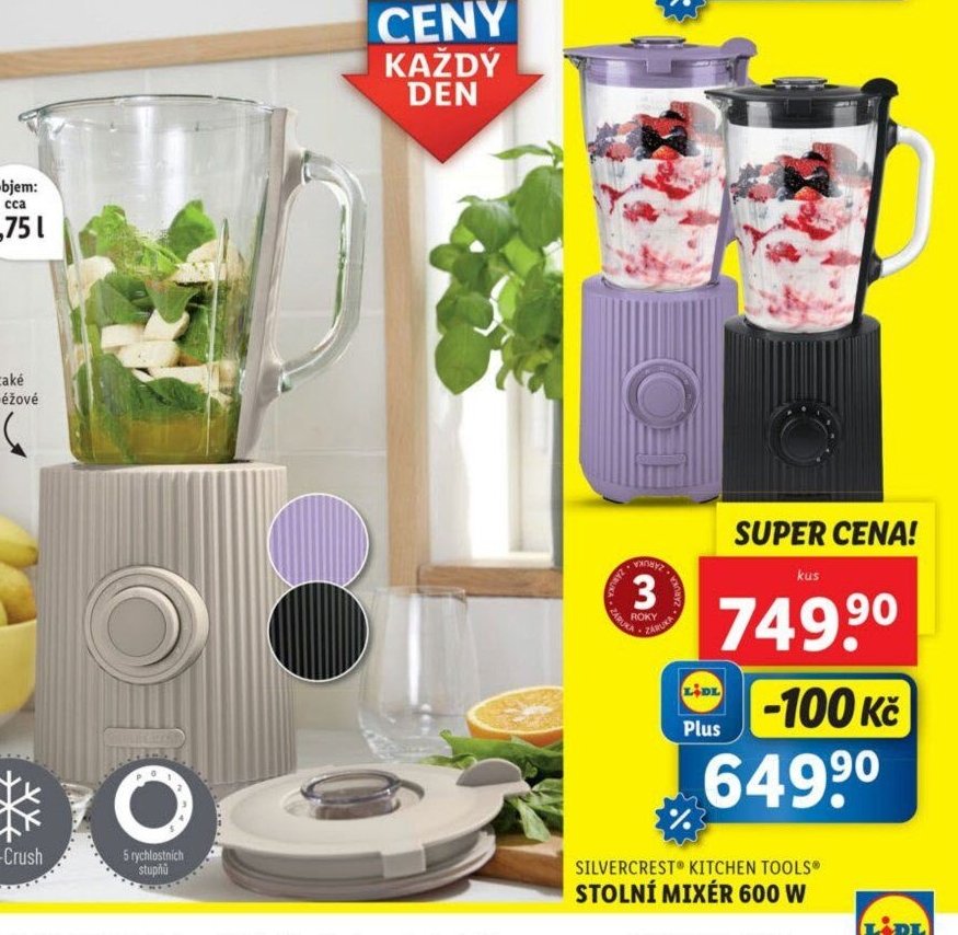 Silvercrest Kitchen Tools Stolní mixér 600 W - Lidl aktualniletaky.eu