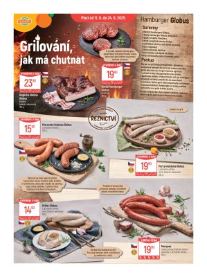 aktuální leták Globus 11.6.2025-17.6.2025