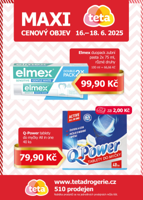 aktuální leták Teta drogerie 16.6.2025-18.6.2025
