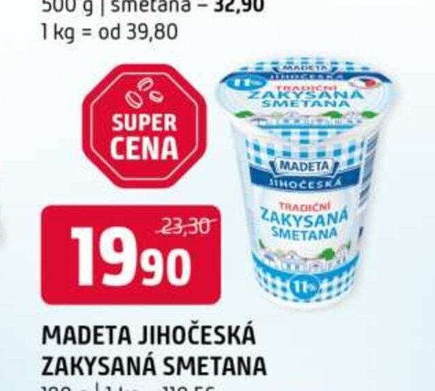 Madeta Jihočeská zakysaná smetana - COOP aktualniletaky.eu
