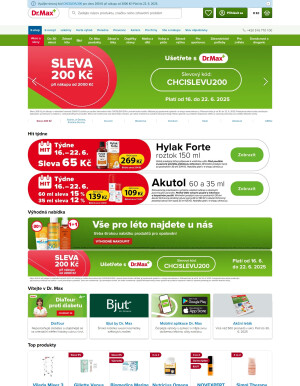 aktuální leták Dr. Max 18.6.2025-24.6.2025