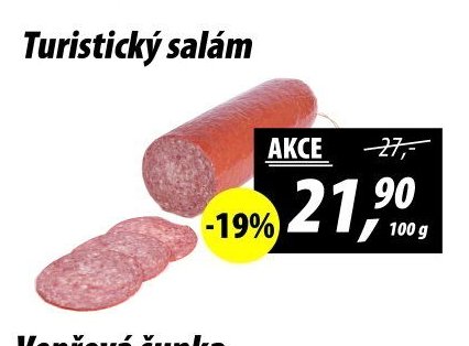 Turistický salám - ZEMAN maso - uzeniny aktualniletaky.eu