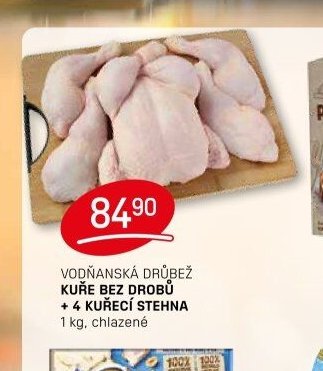 VODŇANSKÁ DRŮBEŽ KUŘE BEZ DROBŮ + 4 KUŘECÍ STEHNA - FLOP aktualniletaky.eu