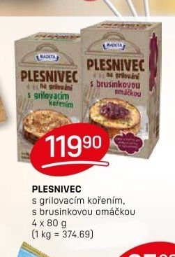 PLESNIVEC s grilovacím kořením, s brusinkovou omáčkou - FLOP aktualniletaky.eu