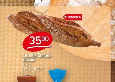 Chlebík špičák klasik - FLOP aktualniletaky.eu