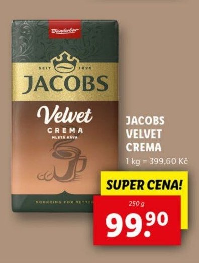 Jacobs Velvet Crema - Lidl aktualniletaky.eu