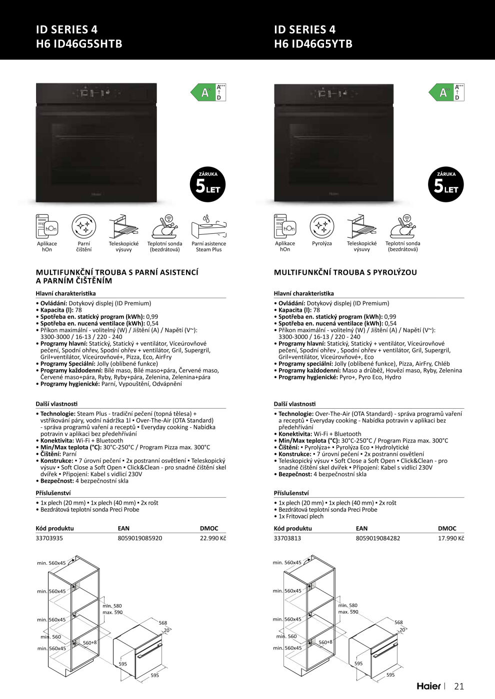 ASKO nábytek leták - Spotřebiče Haier ASKO strana 21