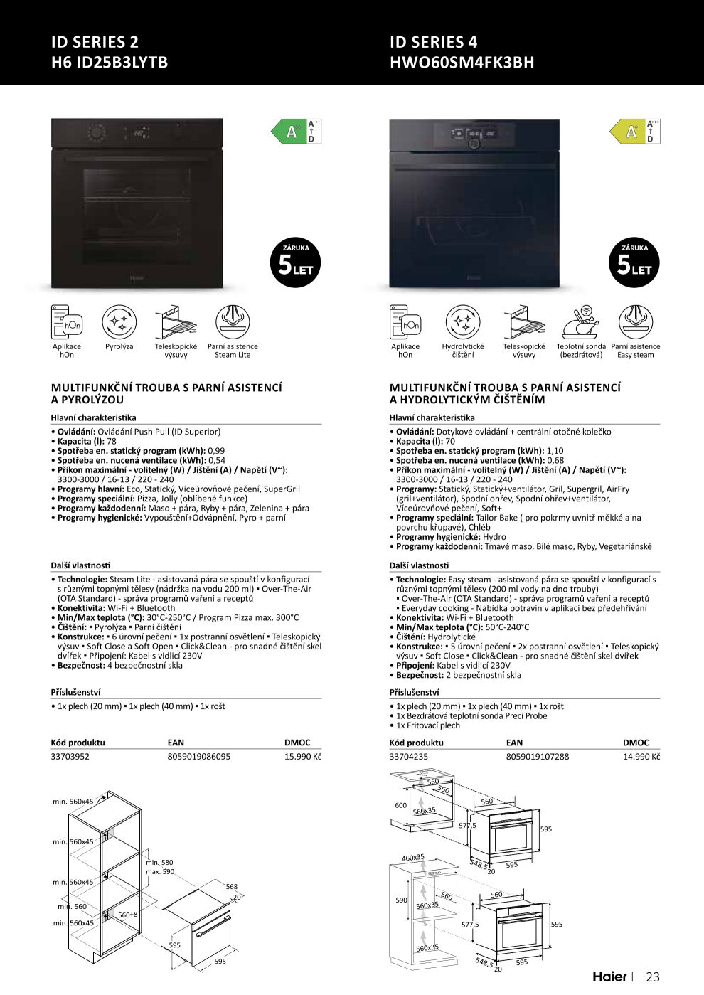 ASKO nábytek leták - Spotřebiče Haier ASKO strana 23