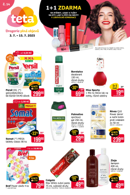 aktuální leták Teta drogerie 3.7.2025-15.7.2025
