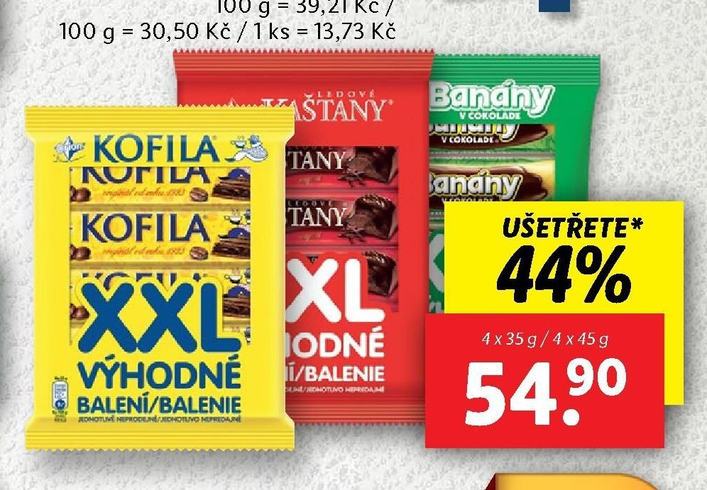 Orion Ledové kaštany / Kofila / Banány v čokoládě - Lidl aktualniletaky.eu
