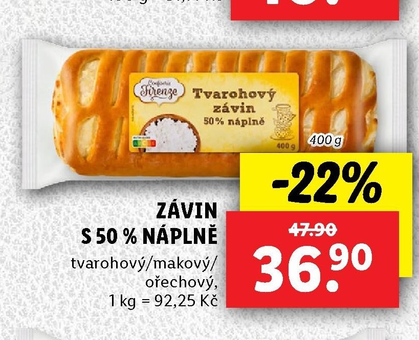 Závin s 50% náplní - Lidl aktualniletaky.eu