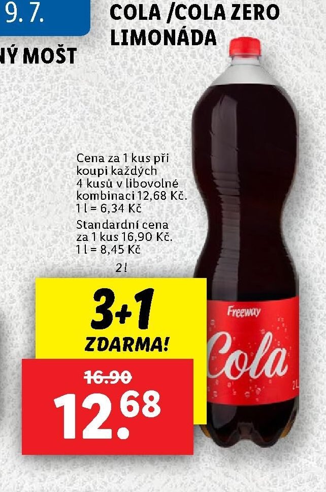 Cola / Cola Zero limonáda - Lidl aktualniletaky.eu