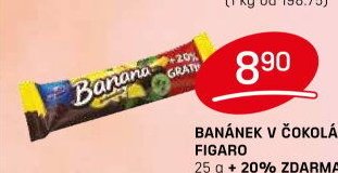 BANÁNEK V ČOKOLÁDĚ FIGARO 25 g + 20% ZDARMA - FLOP aktualniletaky.eu